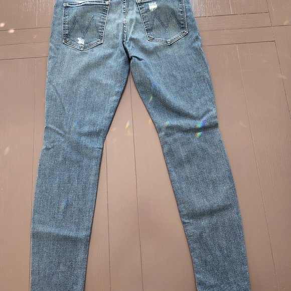 MOTHER The Looker Distressed Skinny Jeans in Songs Of The Cowboys - Picture 3 of 7